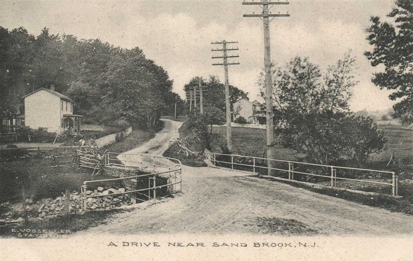SAND BROOK NJ ANTIQUE POSTCARD