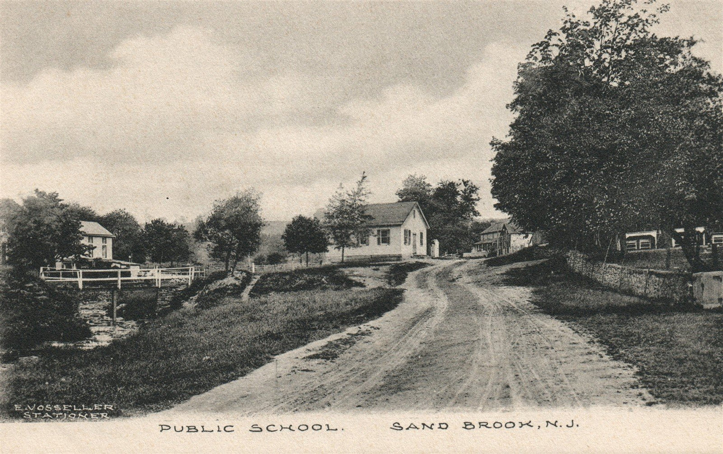 SAND BROOK NJ PUBLIC SCHOOL ANTIQUE POSTCARD