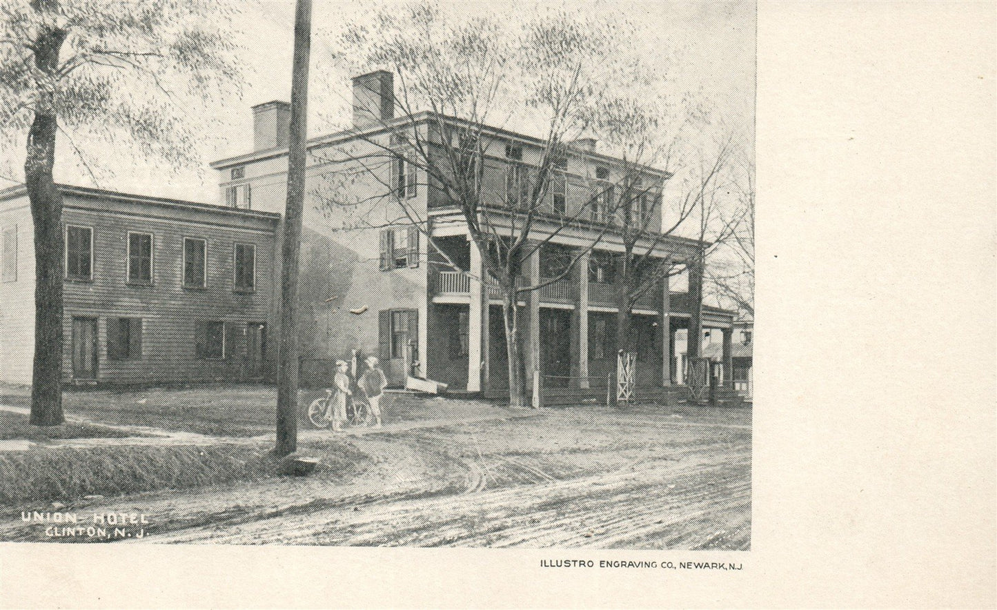 CLINTON NJ UNION HOTEL ANTIQUE POSTCARD