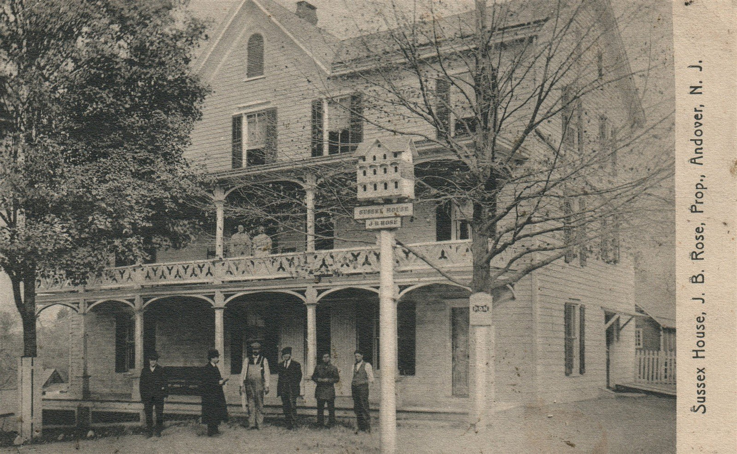 ANDOVER NJ SUSSEX HOUSE ANTIQUE POSTCARD