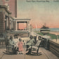 CAPE MAY NJ PORCH VIEW ANTIQUE POSTCARD
