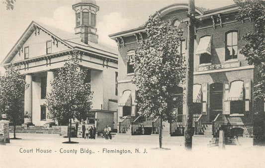 FLEMINGTON NJ COURT HOUSE ANTIQUE POSTCARD