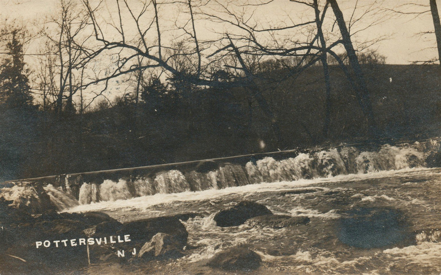 POTTERSVILLE NJ ANTIQUE REAL PHOTO POSTCARD RPPC
