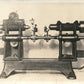 INDUSTRIAL SCREW-CUTTING LATHE MECHANISM ANTIQUE REAL PHOTO POSTCARD RPPC