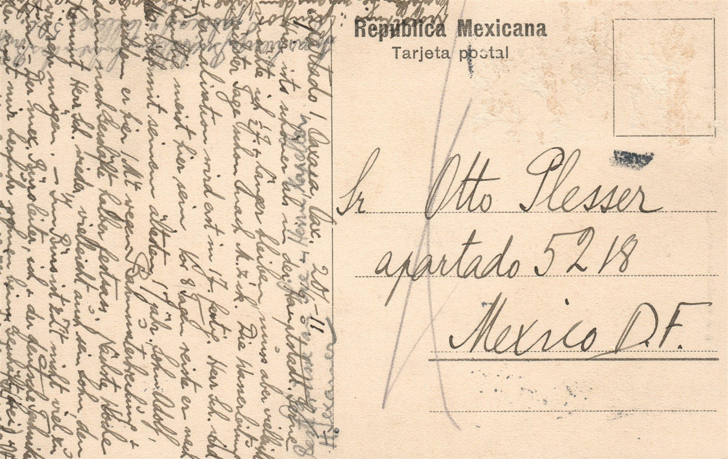 MEXICO TIPOS ZAPATECOS MITLA ANTIQUE POSTCARD