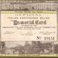 ITALIAN EARTHQUAKE RELIEF MEMORIAL CARD AMERICAN COMMITTEE ANTIQUE POSTCARD