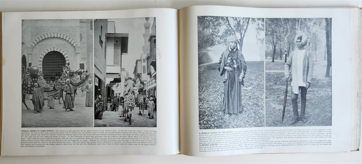 1895 GOVERNMENT COLLECTION VIEWS of WORLD'S COLUMBIAN EXPOSITION antique FOLIO