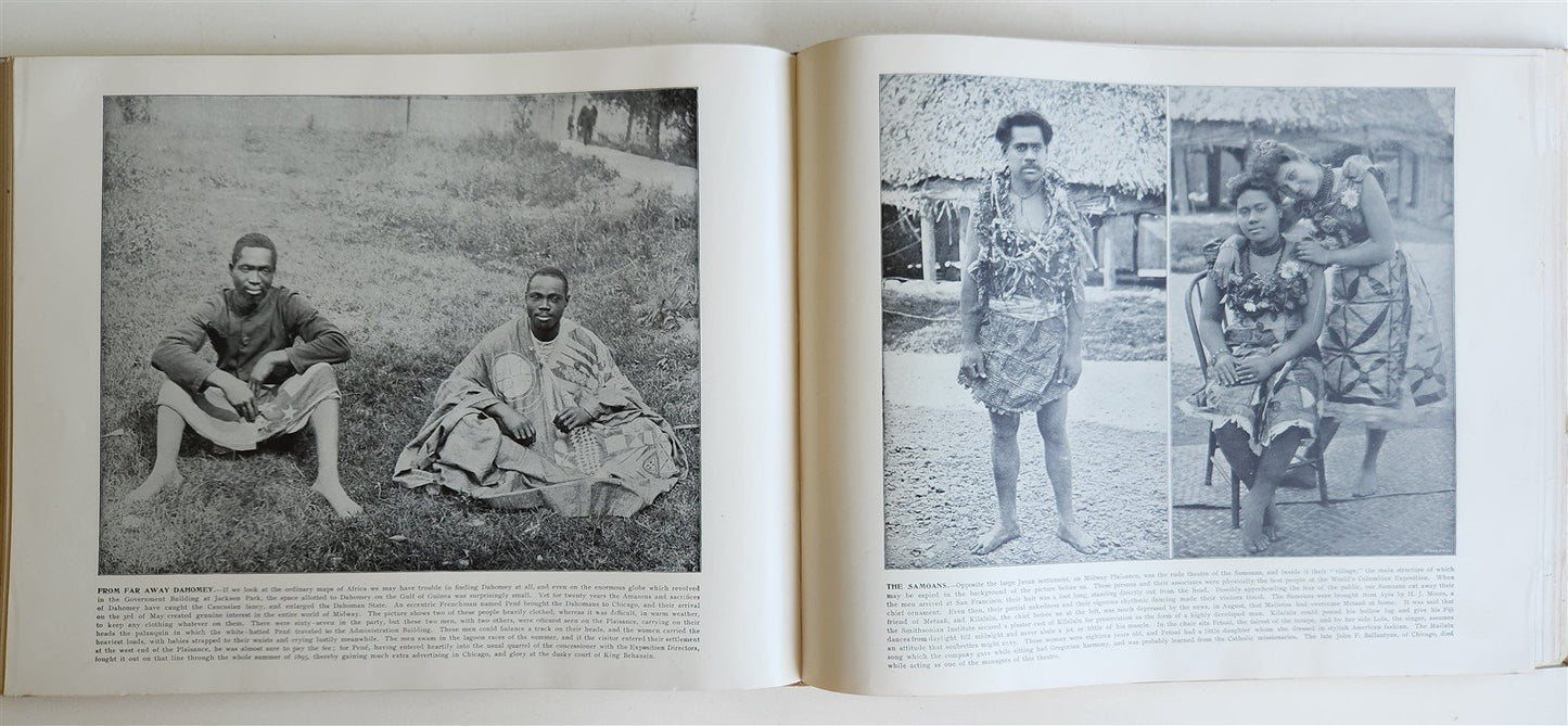 1895 GOVERNMENT COLLECTION VIEWS of WORLD'S COLUMBIAN EXPOSITION antique FOLIO