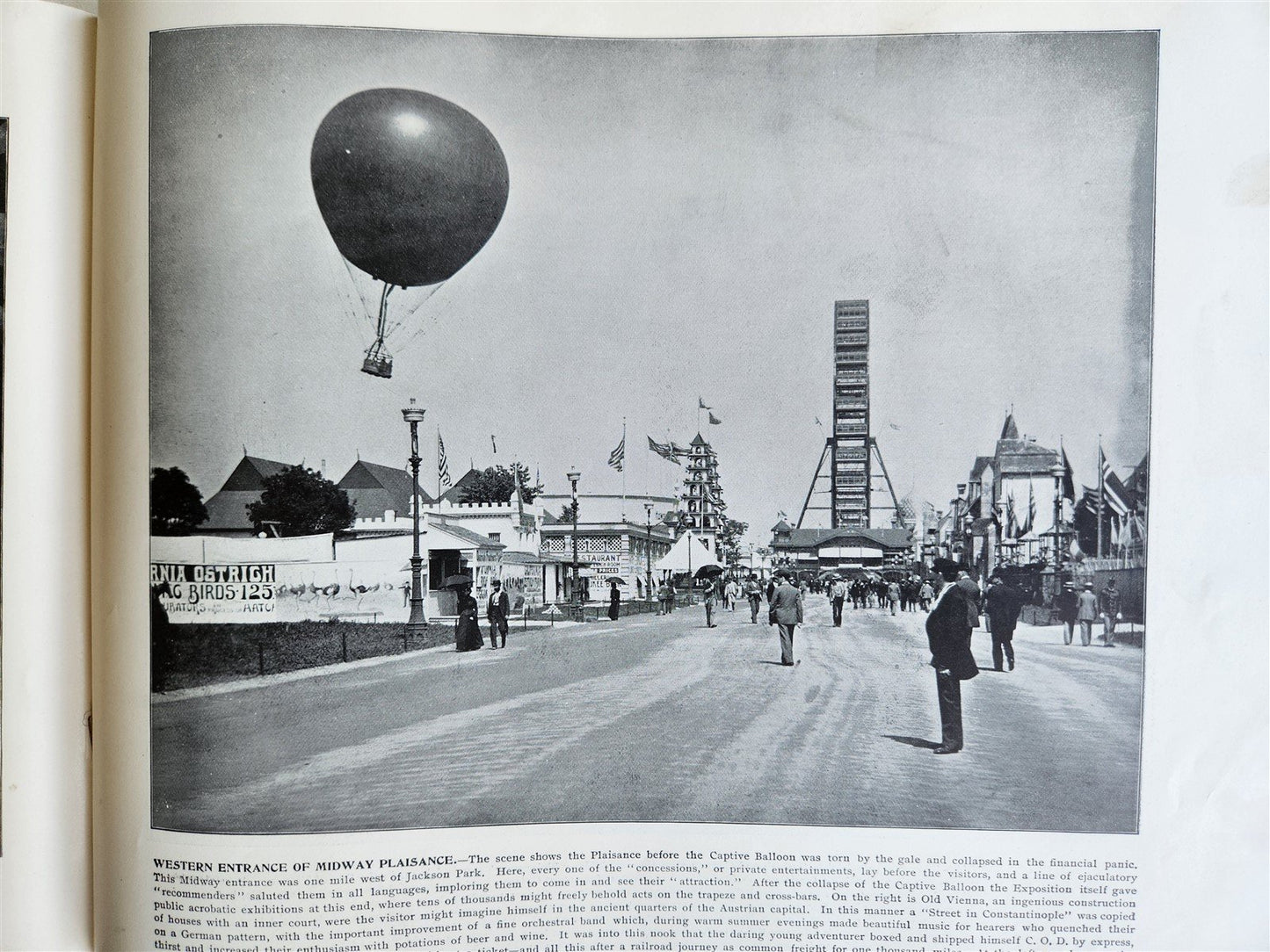 1895 GOVERNMENT COLLECTION VIEWS of WORLD'S COLUMBIAN EXPOSITION antique FOLIO