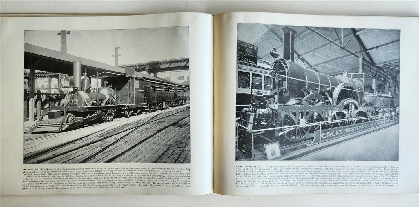 1895 GOVERNMENT COLLECTION VIEWS of WORLD'S COLUMBIAN EXPOSITION antique FOLIO