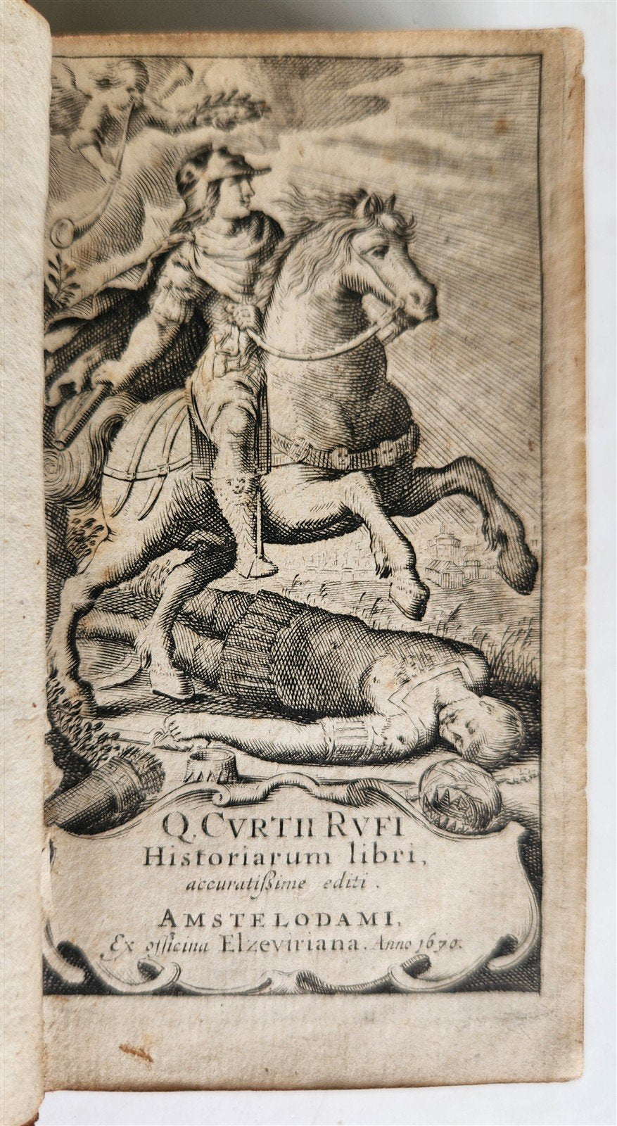 1670 HISTORY by Curtius Rufus ELZEVIR EDITION antique 17th CENTURY