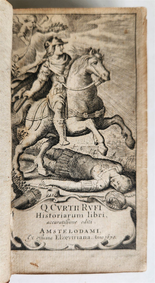1670 HISTORY by Curtius Rufus ELZEVIR EDITION antique 17th CENTURY