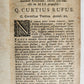 1670 HISTORY by Curtius Rufus ELZEVIR EDITION antique 17th CENTURY
