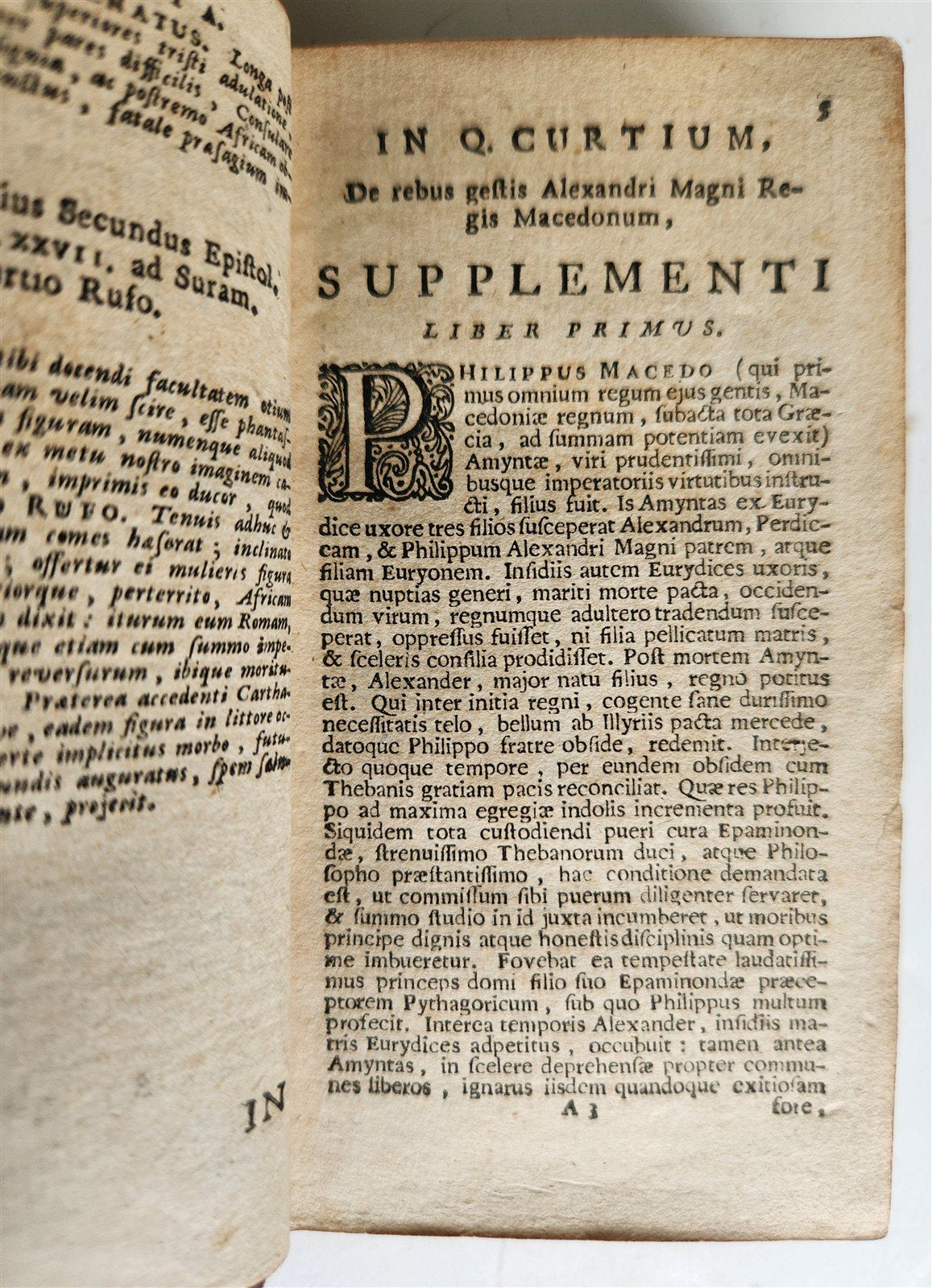 1670 HISTORY by Curtius Rufus ELZEVIR EDITION antique 17th CENTURY