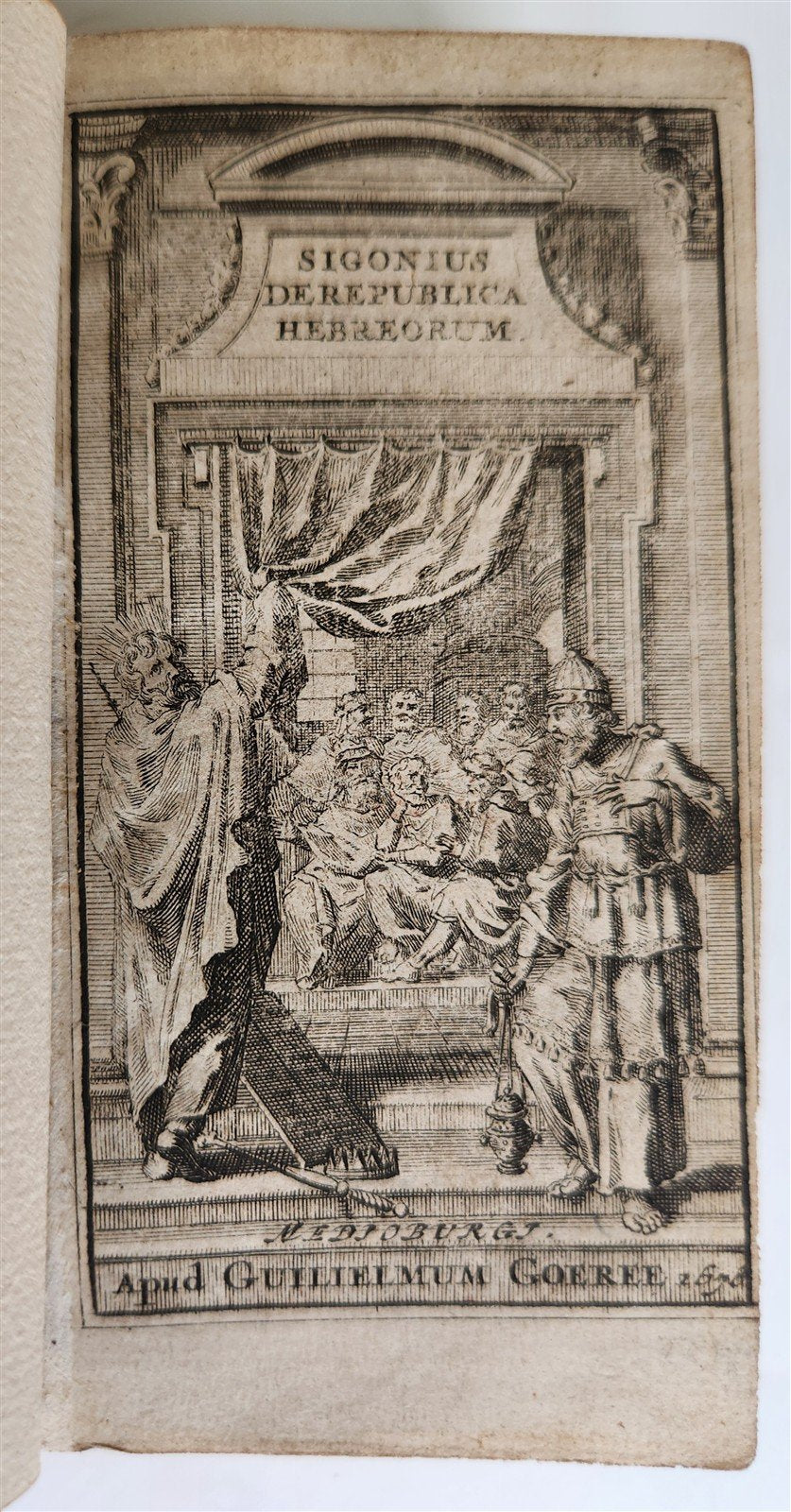 1678 HISTORY of JEWISH PEOPLE antique 17th CENTURY De republica Hebreorum