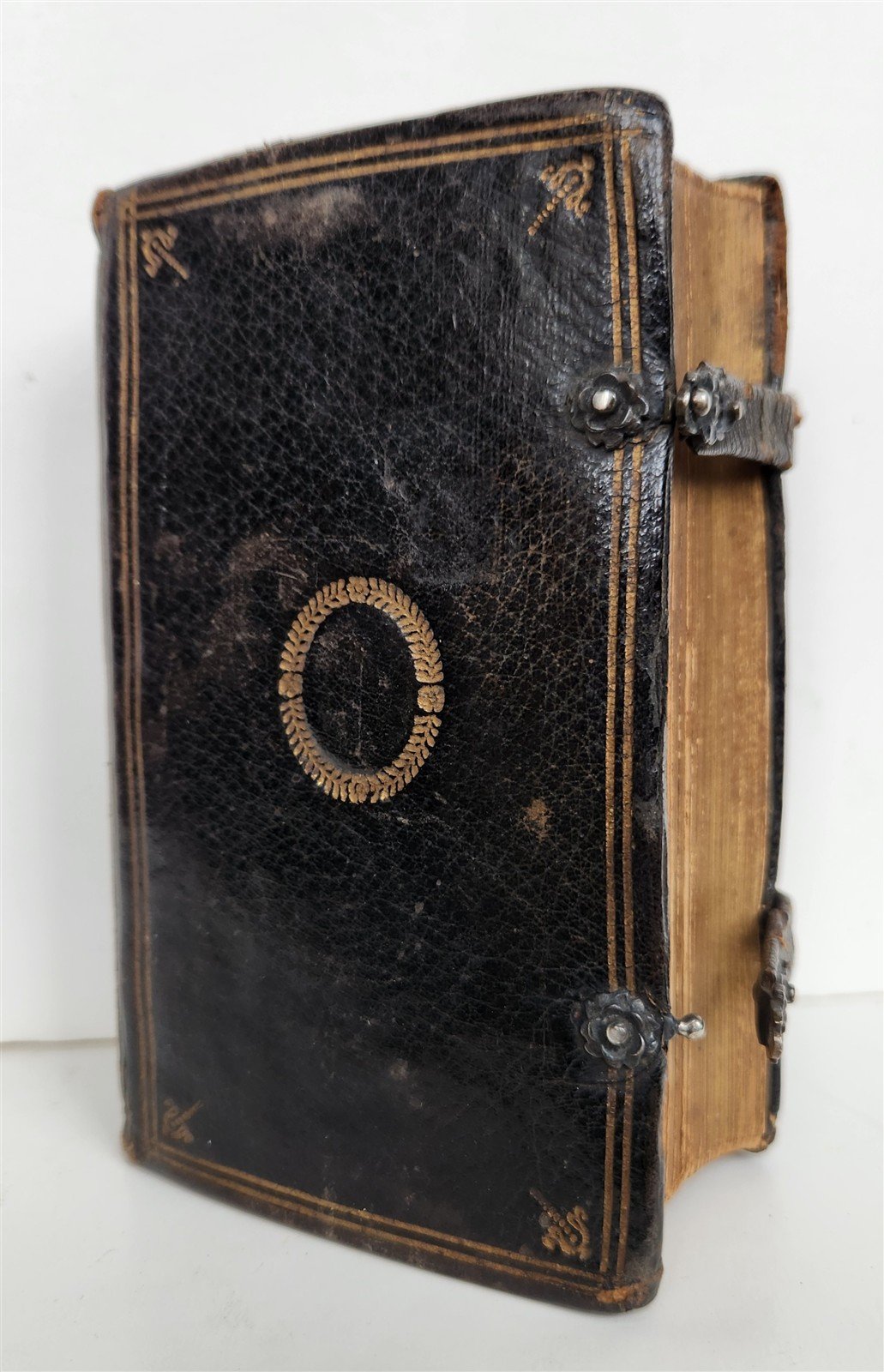 1629 BIBLE in GREEK antique ORIGINAL BINDING 17th century NEW TESTAMENT