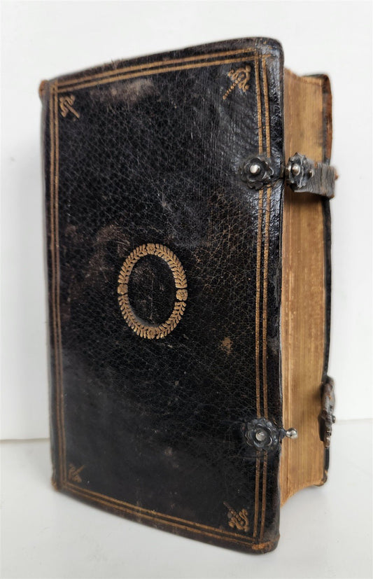 1629 BIBLE in GREEK antique ORIGINAL BINDING 17th century NEW TESTAMENT