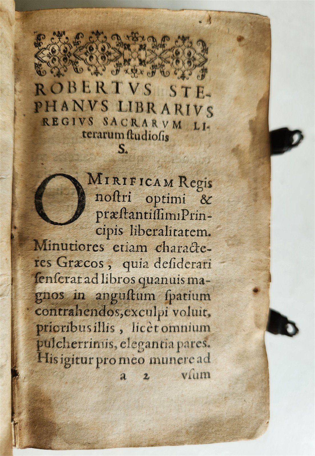 1629 BIBLE in GREEK antique ORIGINAL BINDING 17th century NEW TESTAMENT