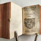 1595 PETRARCA philosophy on fortune & misfortune VELLUM BINDING 16th c. ANTIQUE