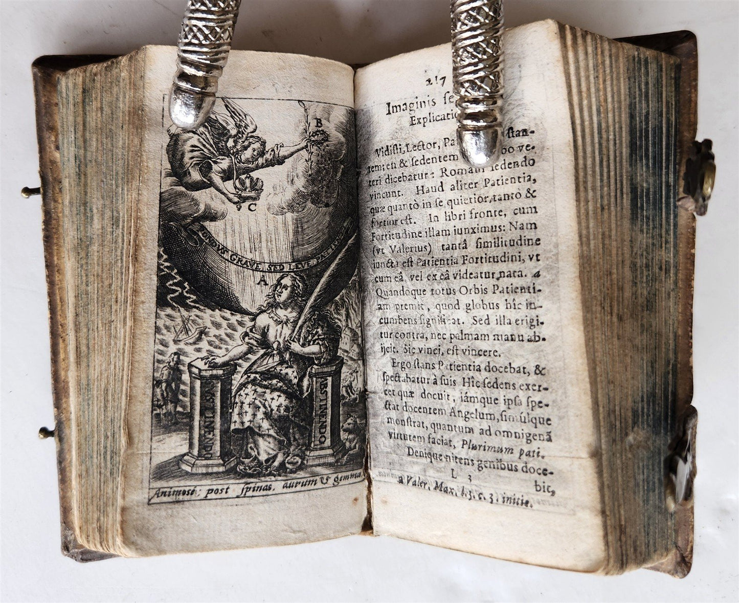 1630 Gymnasium patientiae by Jeremias Drexel ILLUSTRATED antique VELLUM BINDING