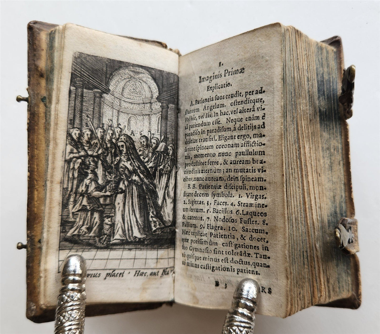 1630 Gymnasium patientiae by Jeremias Drexel ILLUSTRATED antique VELLUM BINDING