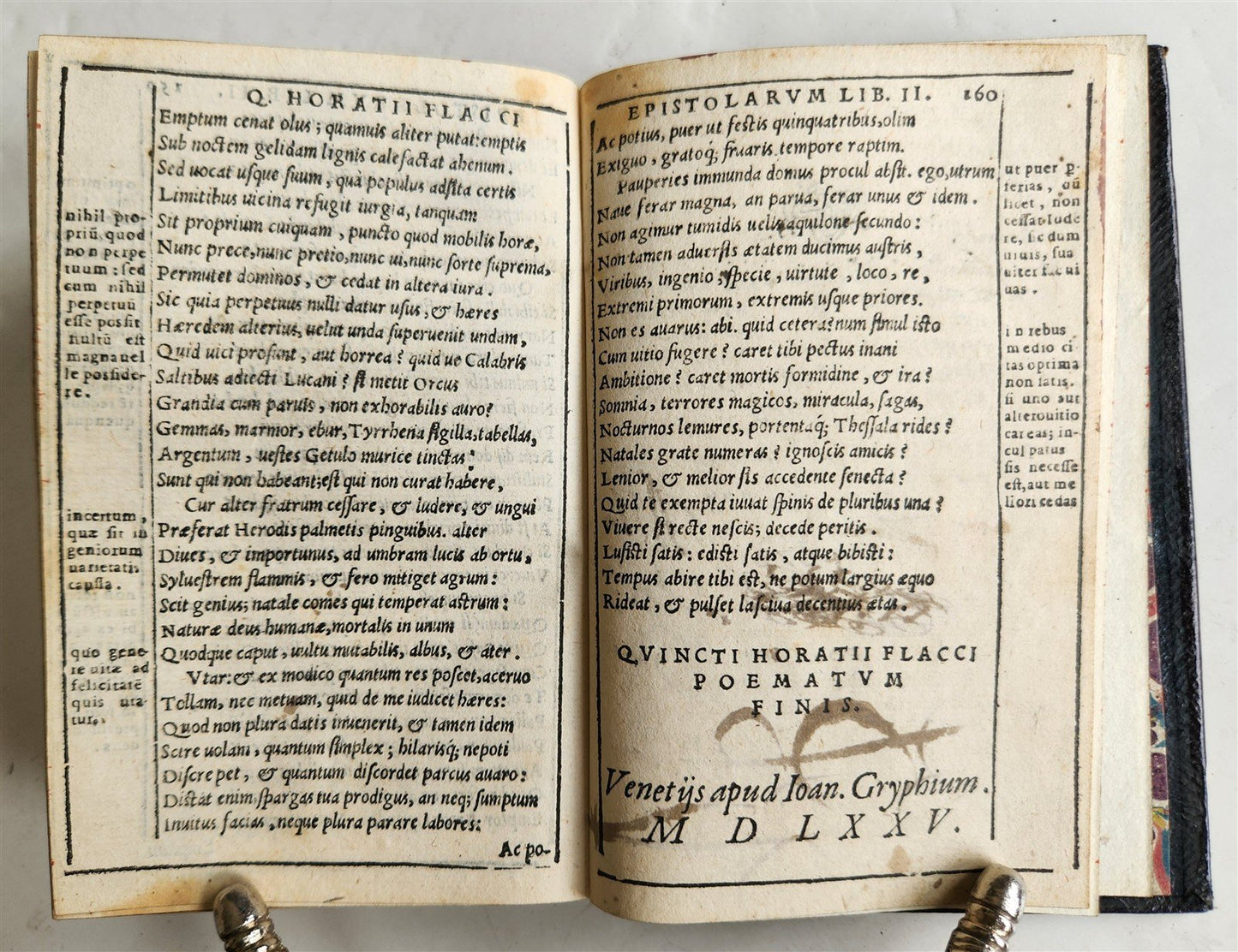 1575 POETRY by HORACE antique Gryphius Press 16th CENTURY rare