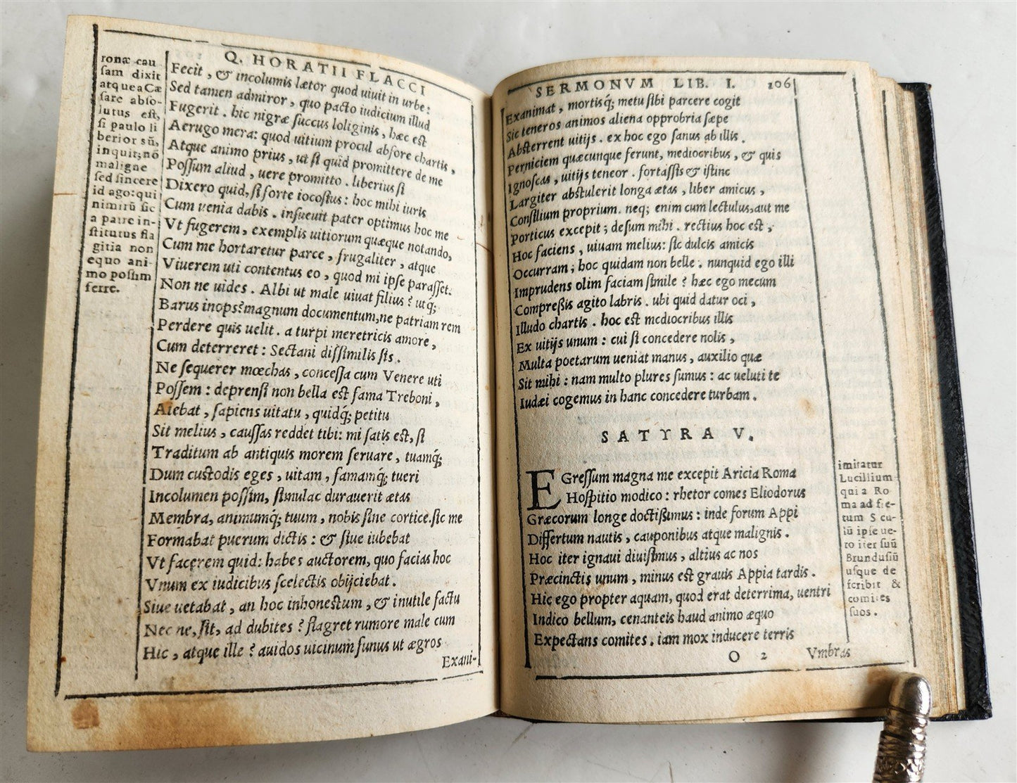 1575 POETRY by HORACE antique Gryphius Press 16th CENTURY rare