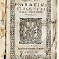 1585 POETRY by HORACE antique 16th CENTURY vellum binding