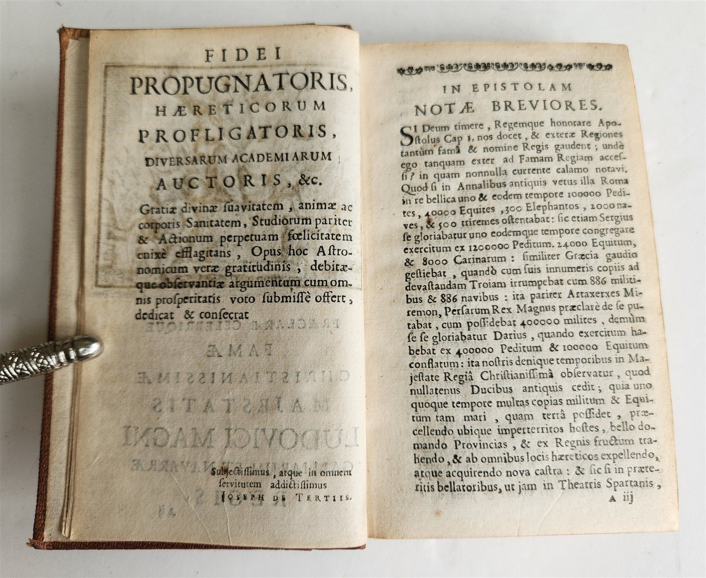 1690 ASTROLOGY & HOROSCOPE SIGNS Joseph de Tertius antique 17th CENTURY scarce