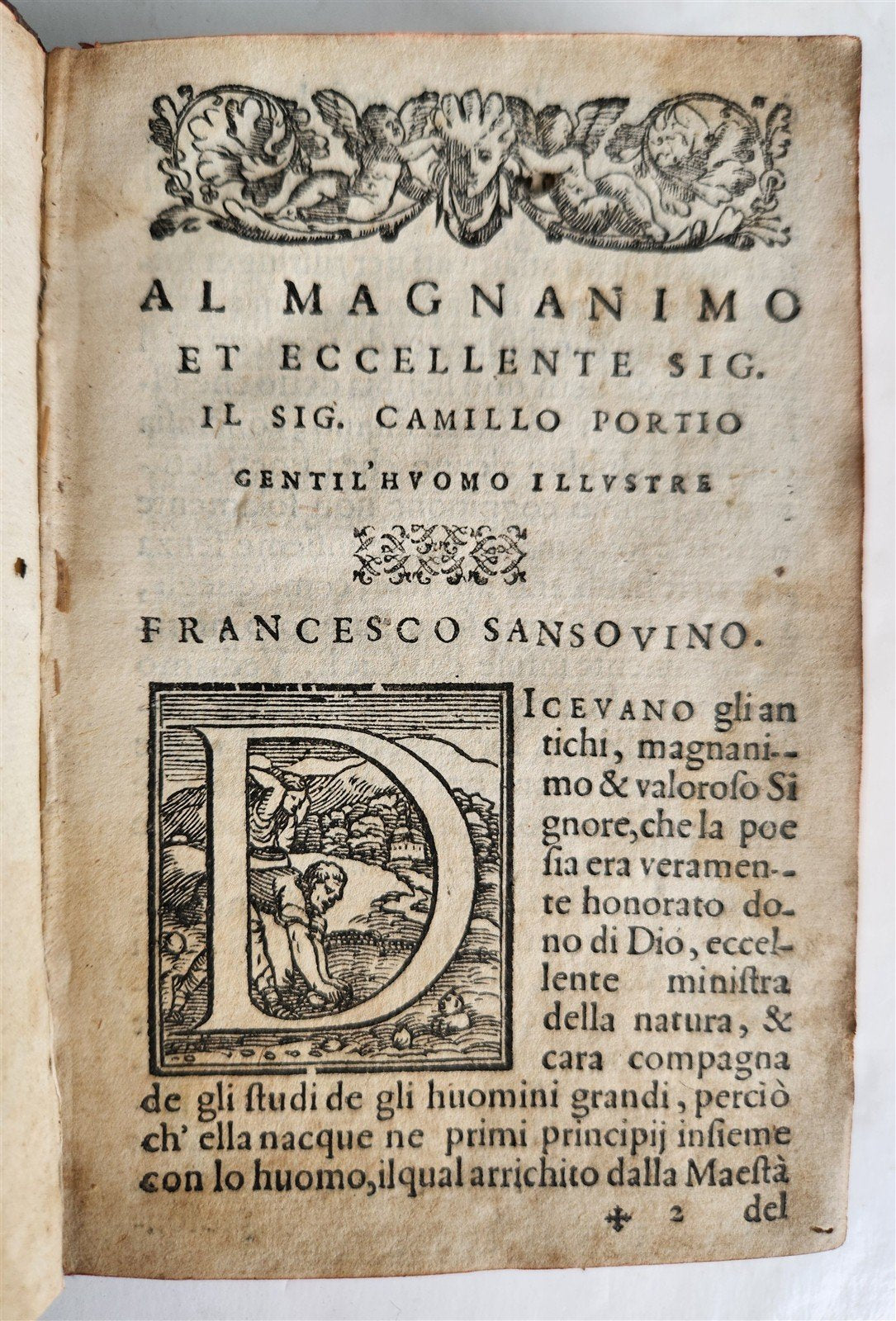 1573 LUDOVICO ARIOSTO POETRY Sette libri di satire ANTIQUE in ITALIAN 16th CENT.