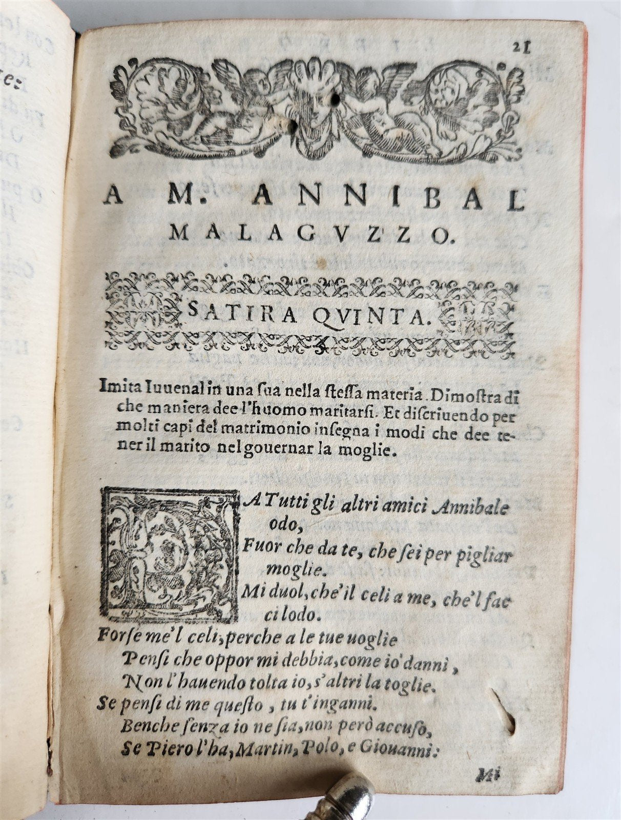 1573 LUDOVICO ARIOSTO POETRY Sette libri di satire ANTIQUE in ITALIAN 16th CENT.