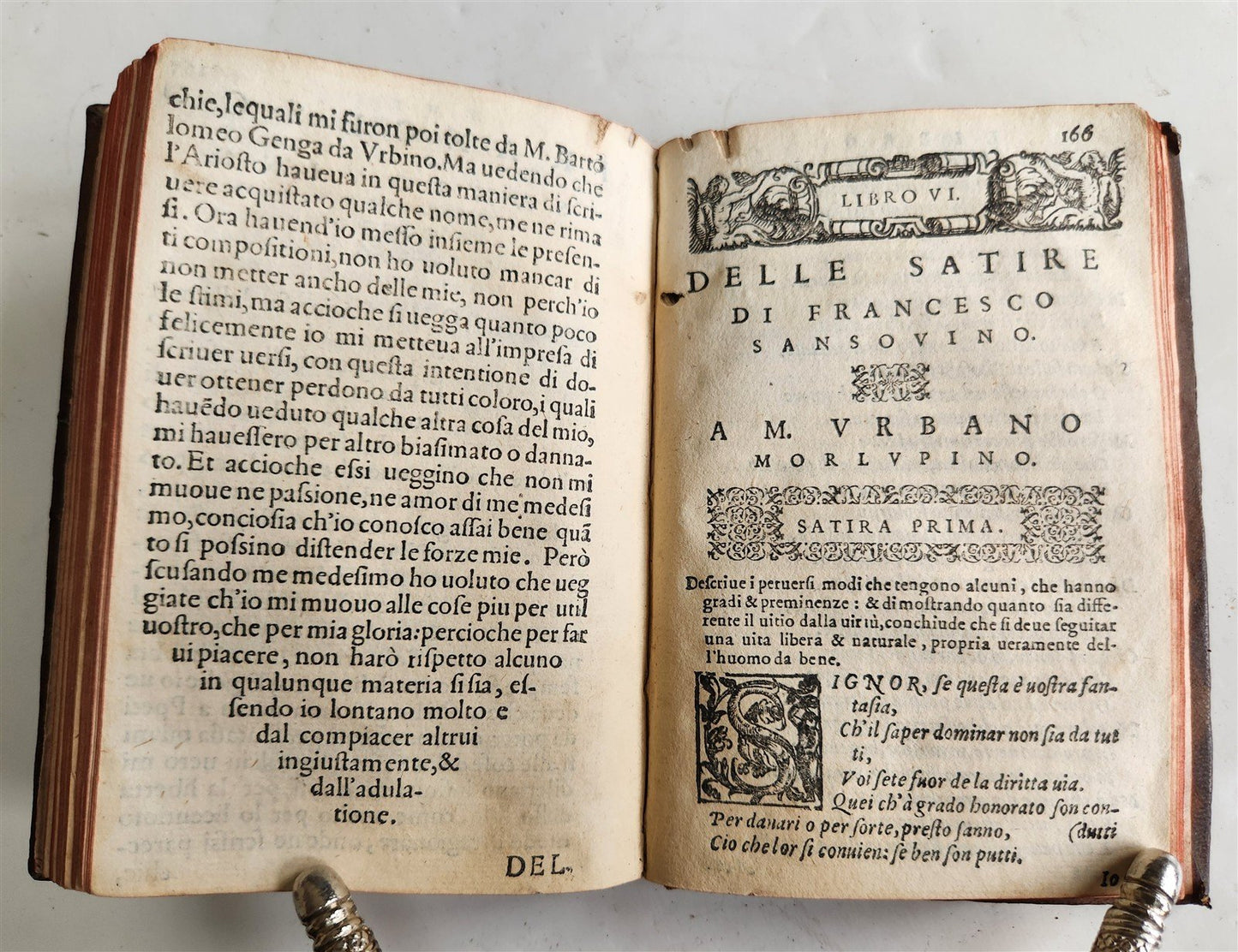 1573 LUDOVICO ARIOSTO POETRY Sette libri di satire ANTIQUE in ITALIAN 16th CENT.