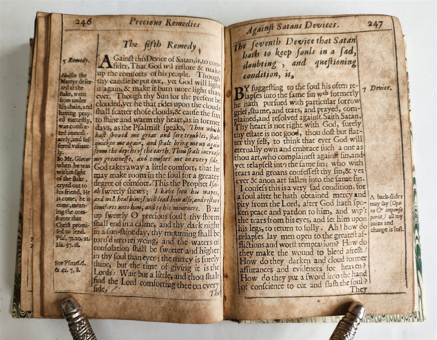 1661 Precious remedies against Satans devices ANTIQUE in ENGLISH 17th CENTURY