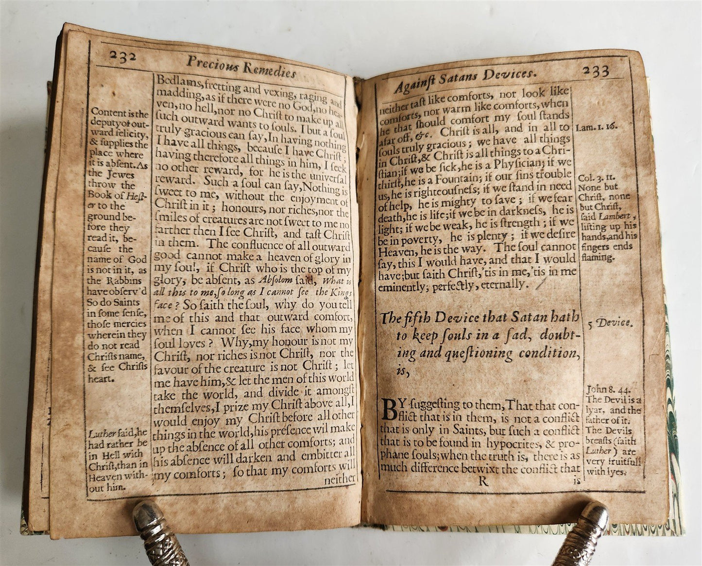 1661 Precious remedies against Satans devices ANTIQUE in ENGLISH 17th CENTURY