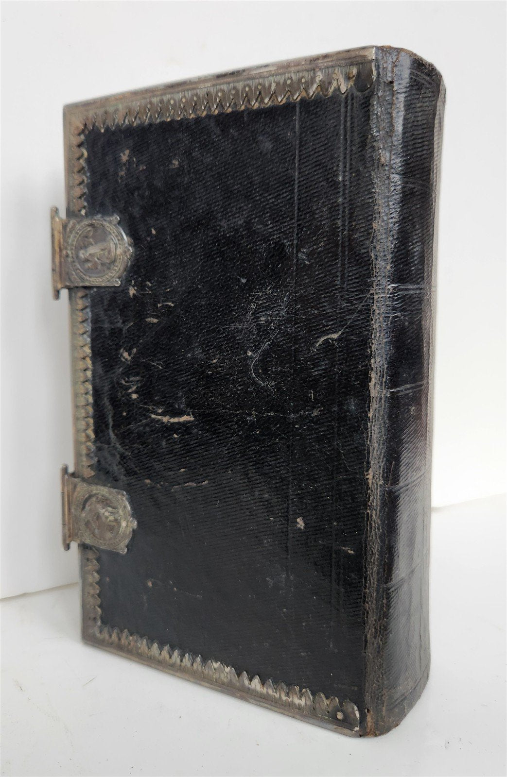 1814 BIBLE in GERMAN Old and New Testament ANTIQUE w/ metal clasps