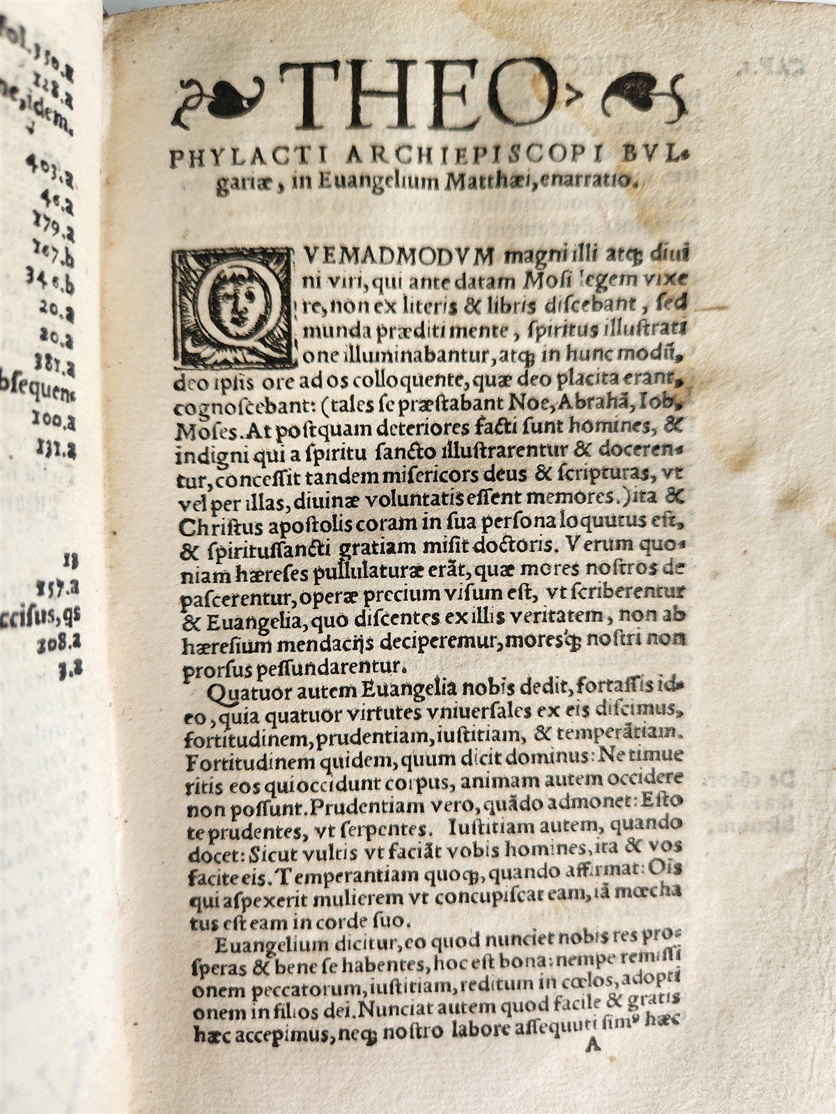 1536 BIBLE COMMENTARIES of THEOPHYLACTUS on New Testament ANTIQUE 16th CENTURY