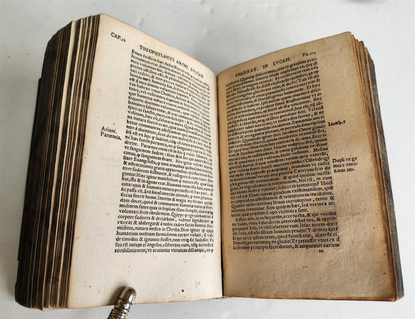 1536 BIBLE COMMENTARIES of THEOPHYLACTUS on New Testament ANTIQUE 16th CENTURY