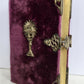 1880s PRAYER BOOK w/ VELVET BINDING in German ANTIQUE