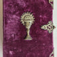 1880s PRAYER BOOK w/ VELVET BINDING in German ANTIQUE