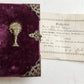 1880s PRAYER BOOK w/ VELVET BINDING in German ANTIQUE