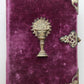1880s PRAYER BOOK w/ VELVET BINDING in German ANTIQUE