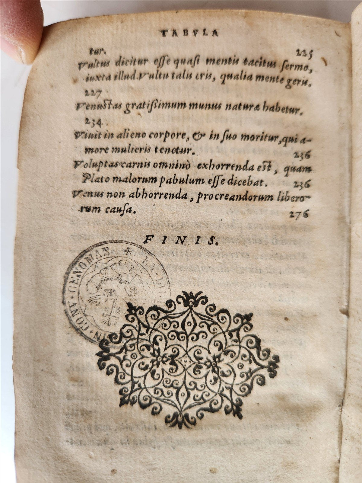 1559 POLITICAL TREATISE by Franciscus Patricius ANTIQUE original 16th c. binding