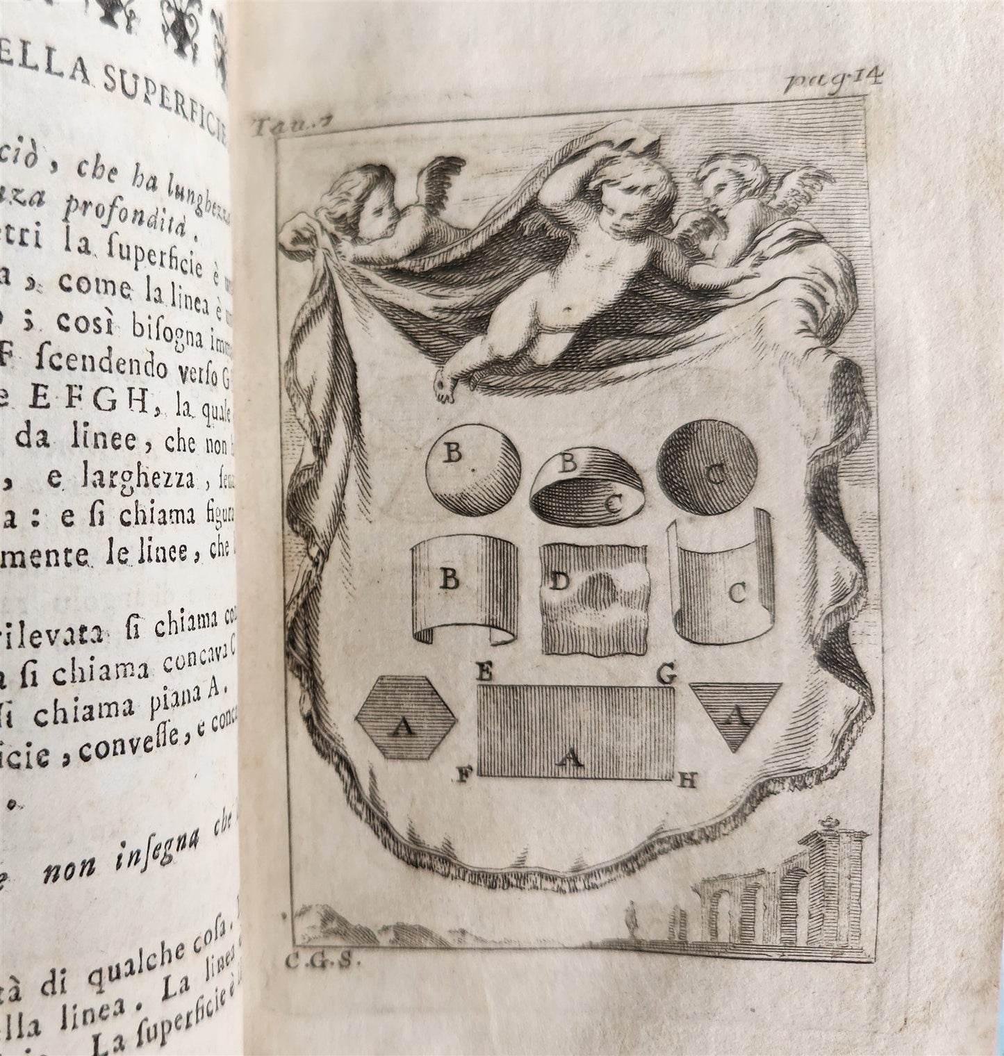 1761 GEOMETRY ILLUSTRATED Pratica di Geometria by Sebastien Leclerc ANTIQUE