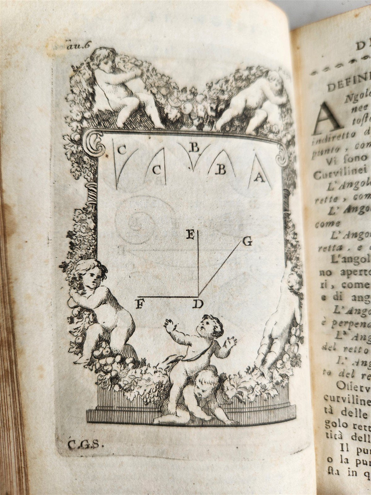 1761 GEOMETRY ILLUSTRATED Pratica di Geometria by Sebastien Leclerc ANTIQUE