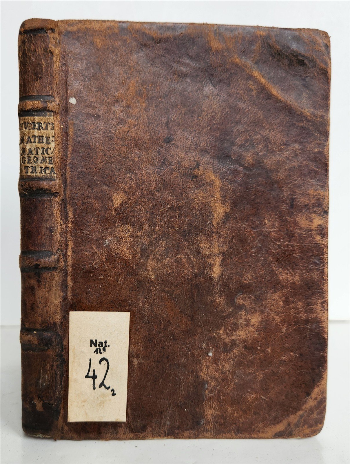 1754 GEOMETRY ILLUSTRATED Francisco Huberti ANTIQUE Institutionum Mathematicarum