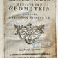 1754 GEOMETRY ILLUSTRATED Francisco Huberti ANTIQUE Institutionum Mathematicarum