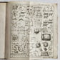 1754 GEOMETRY ILLUSTRATED Francisco Huberti ANTIQUE Institutionum Mathematicarum