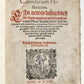 1554 HISTORICAL CALENDAR by CASPAR GOLDWURM Calendarium Historicum ANTIQUE