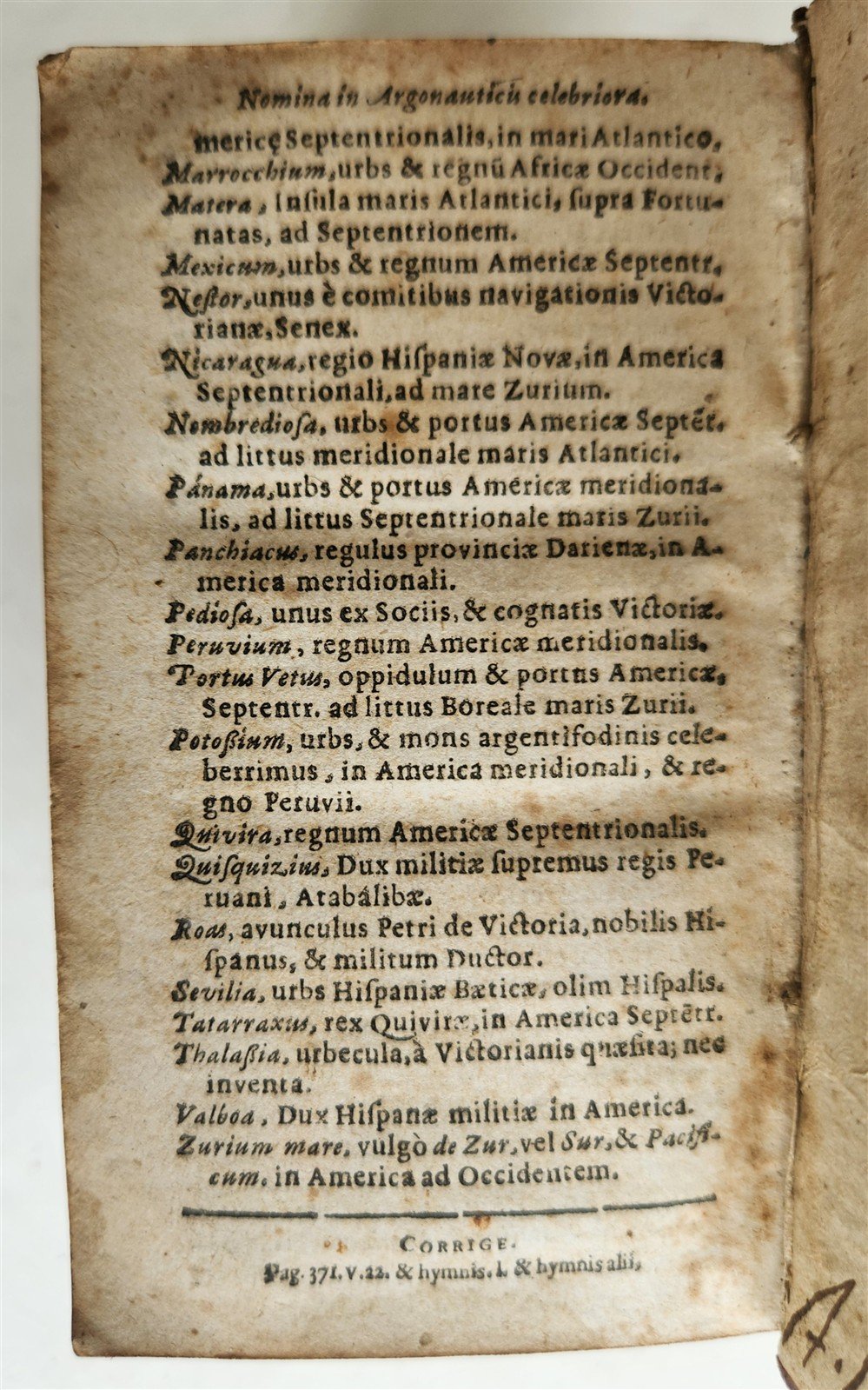 1647 AMERICANA Argonauticon Americanorum ANTIQUE w/ MAP of AMERICA rare