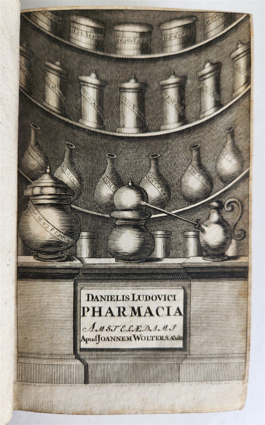 1688 1688 MEDICAL PHARMACY TREATISE De pharmacia moderno ANTIQUE